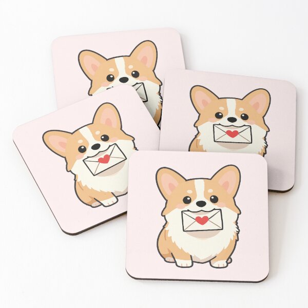 Item preview, Corgi Fetching Love Letter designed and sold by chillaxcats.