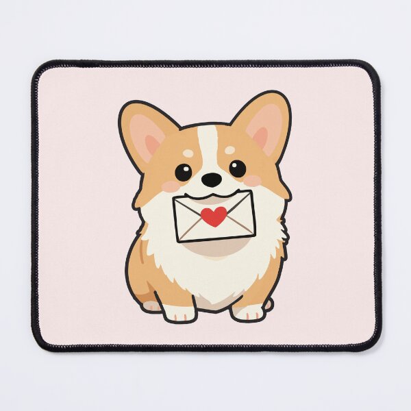 Item preview, Corgi Fetching Love Letter designed and sold by chillaxcats.