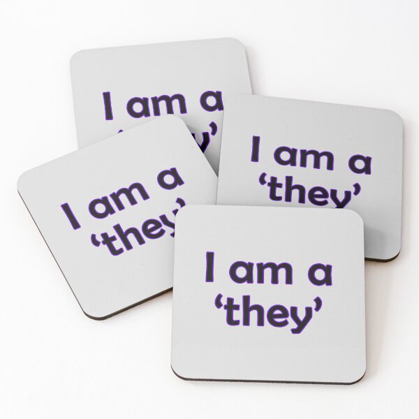 Item preview, I am a 'they' (purple) designed and sold by PlaineDesigns.