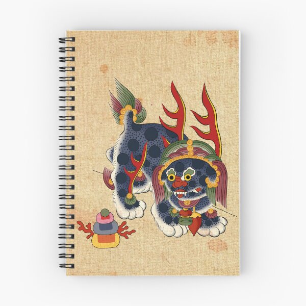 Item preview, Korean Guardian Haechi: Mythical Protector (Dark Navy & Crimson) designed and sold by QamarART Paintings.