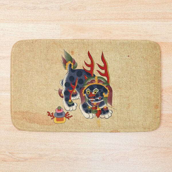 Item preview, Korean Guardian Haechi: Mythical Protector (Dark Navy & Crimson)  designed and sold by QamarART Paintings.