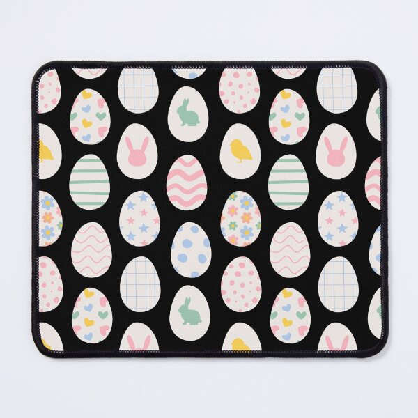 Item preview, Classic Pastel Easter Eggs on Black designed and sold by AnimaliaStar.