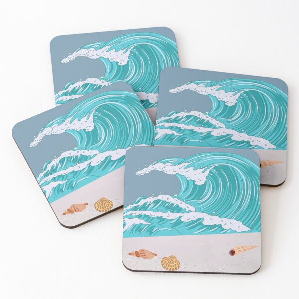 Item preview, The Beach Wave and Seashells designed and sold by Rockyctees.