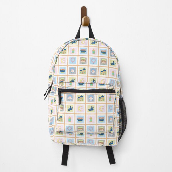 Item preview, Cute Seamless Ramadan Pattern with Muslim Kids Mosque Lantern and Iftar Elements Background designed and sold by nuchz.
