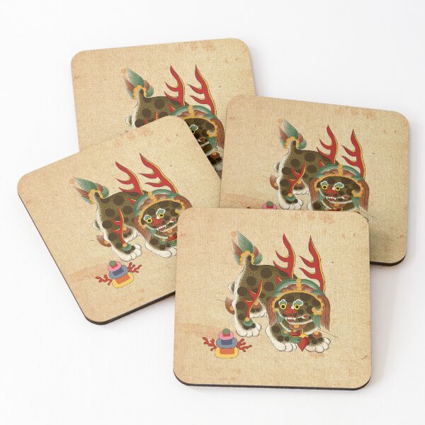 Item preview, Khaki Brown Haechi (Classic Beige Background) designed and sold by QamarART Paintings.