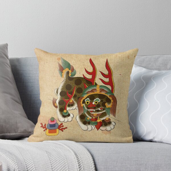 Item preview, Khaki Brown Haechi (Classic Beige Background) designed and sold by QamarART Paintings.