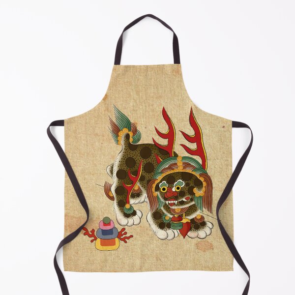Item preview, Khaki Brown Haechi (Classic Beige Background) designed and sold by QamarART Paintings.