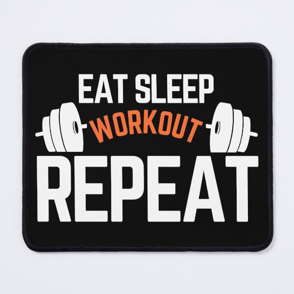 Item preview, Eat Sleep Workout Repeat | Gym Fitness Motivation Shirt & Activewear designed and sold by Teetreasure2.