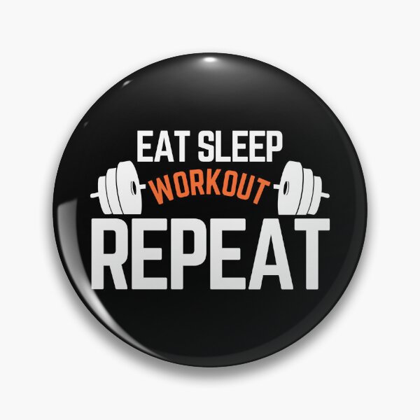 Item preview, Eat Sleep Workout Repeat | Gym Fitness Motivation Shirt & Activewear designed and sold by Teetreasure2.