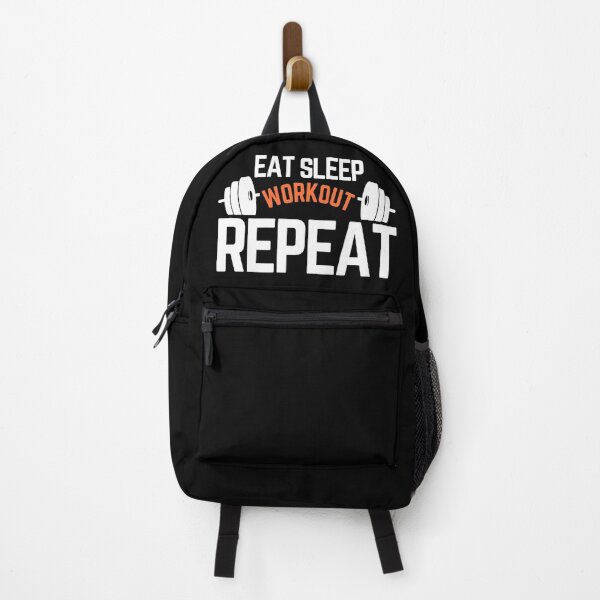Item preview, Eat Sleep Workout Repeat | Gym Fitness Motivation Shirt & Activewear designed and sold by Teetreasure2.