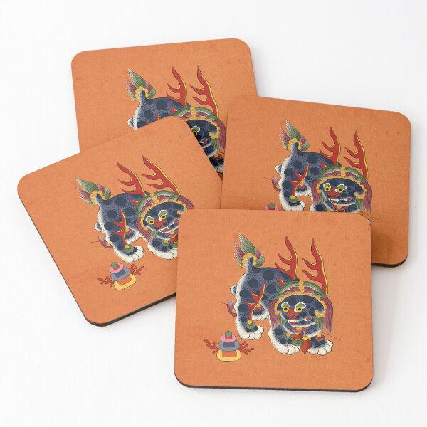 Item preview, Korean Guardian Haechi: Mythical Protector (Navy on Sunset)  designed and sold by QamarART Paintings.