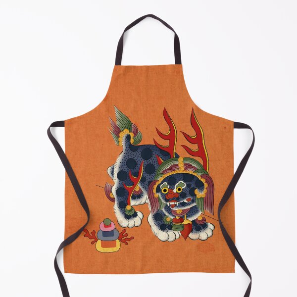 Item preview, Korean Guardian Haechi: Mythical Protector (Navy on Sunset)  designed and sold by QamarART Paintings.