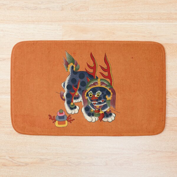 Item preview, Korean Guardian Haechi: Mythical Protector (Navy on Sunset)  designed and sold by QamarART Paintings.
