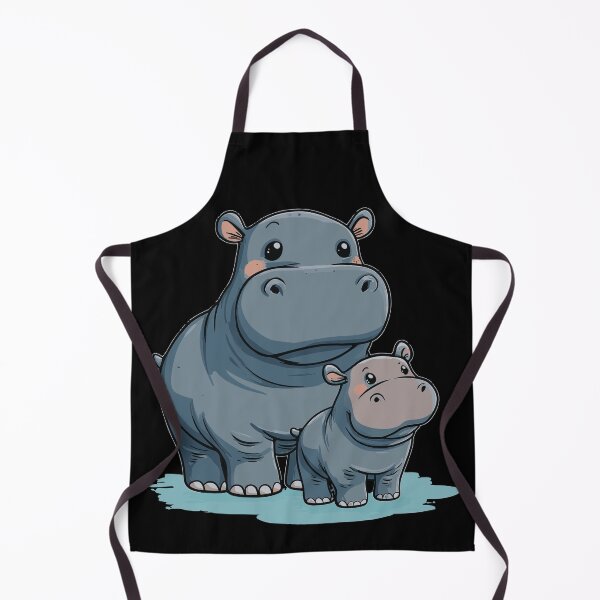 Item preview, Mom and Baby Hippo designed and sold by ClubVacay.
