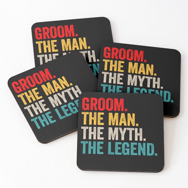 Item preview, Groom, The Man, the Myth, The Legend. - Funny Groom Bride Gift designed and sold by kamaniyavidya.
