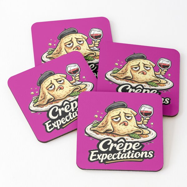 Item preview, Crêpe Expectations – French Food Pun with Attitude designed and sold by shaynetwright.