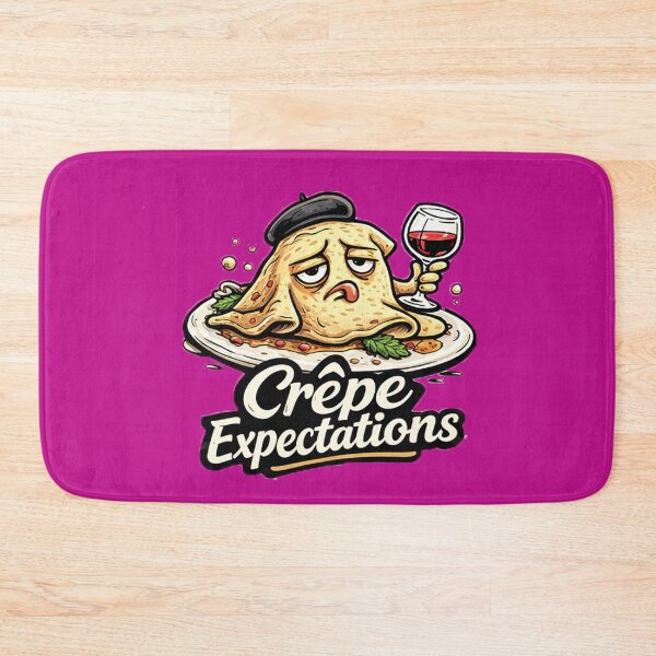 Item preview, Crêpe Expectations – French Food Pun with Attitude designed and sold by shaynetwright.