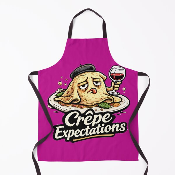 Item preview, Crêpe Expectations – French Food Pun with Attitude designed and sold by shaynetwright.