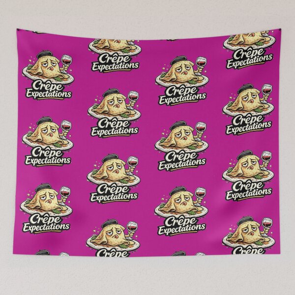 Item preview, Crêpe Expectations – French Food Pun with Attitude designed and sold by shaynetwright.