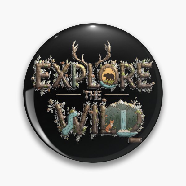 Item preview, EXPLORE THE WILD nature lover explorer adventurer hiking camping hiker camper off-grid life  designed and sold by Jt41.