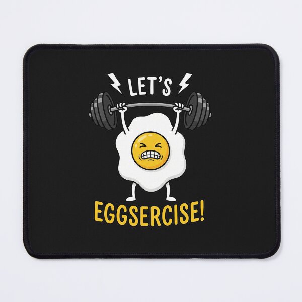 Item preview, Lets Eggsercise Funny Gym Workout designed and sold by AdyKurniawan.