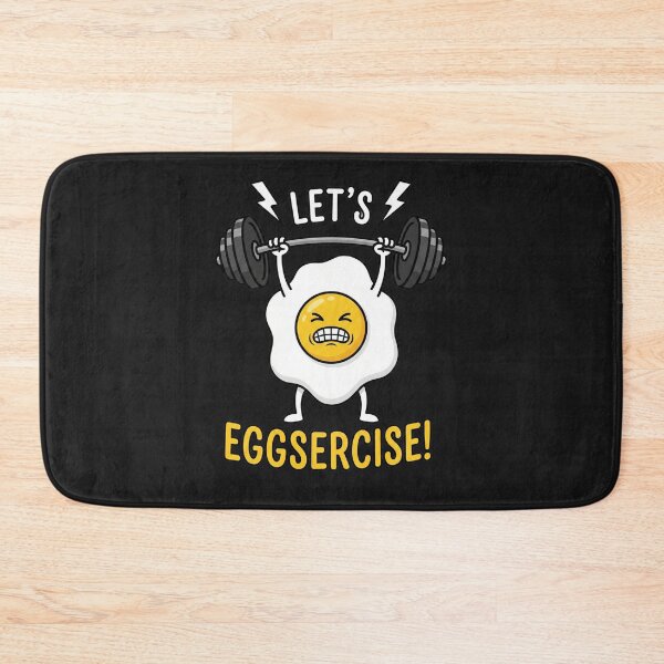 Item preview, Lets Eggsercise Funny Gym Workout designed and sold by AdyKurniawan.