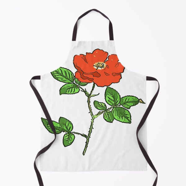 Artikelvorschau, Vintage-Ausschnitt aus roter Rose im Cartoon-Stil entworfen und verkauft von taiche.