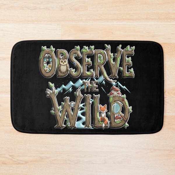 Item preview, OBSERVE THE WILD wilderness nature lover adventurer nature conservation hiking camping off-grid homesteading designed and sold by Jt41.