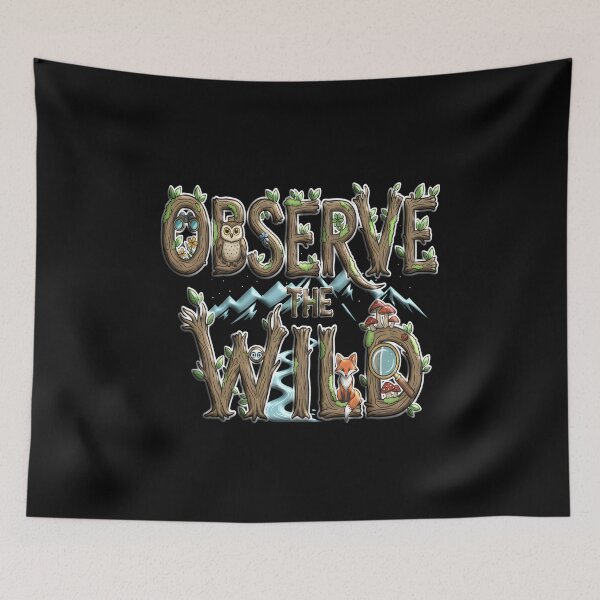 Item preview, OBSERVE THE WILD wilderness nature lover adventurer nature conservation hiking camping off-grid homesteading designed and sold by Jt41.
