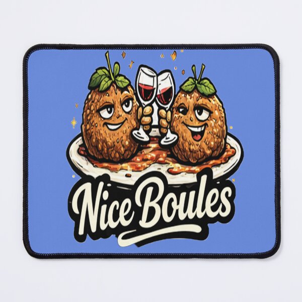Item preview, Nice Boules – Cheeky French Meatball Pun designed and sold by shaynetwright.
