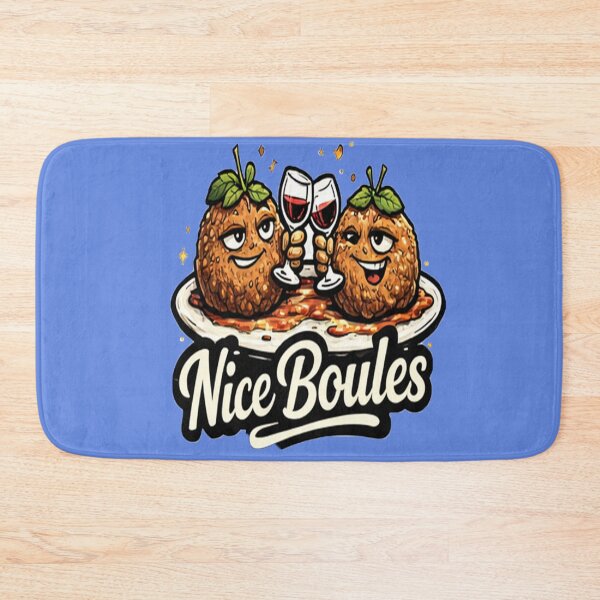 Item preview, Nice Boules – Cheeky French Meatball Pun designed and sold by shaynetwright.