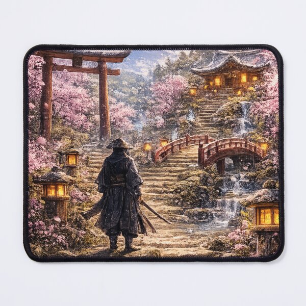Item preview, Mysterious samurai by day in the sakura grove designed and sold by Kallandra.