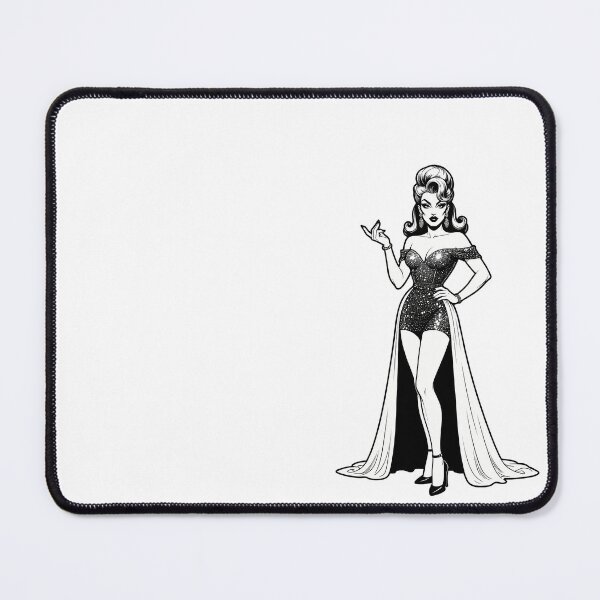 Item preview, Sparkling Drag Queen Pin-up designed and sold by Daddy Issues Art Co.