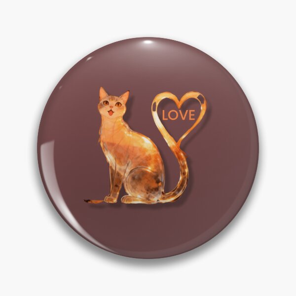 Item preview, Golden Cat Love – Romantic Valentine Cat Illustration designed and sold by MarZeDesigns .