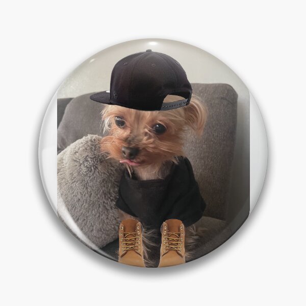 Item preview, Yorkie in a Snapback and Timbs designed and sold by crystalm-designs.
