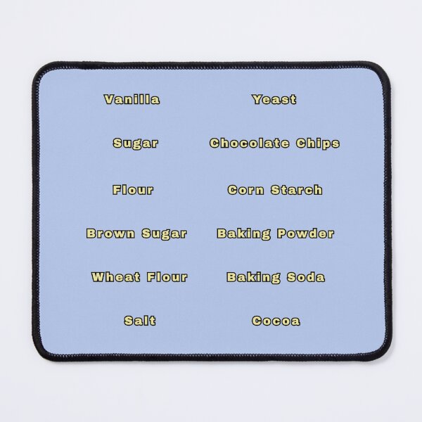 Item preview, Baking Labels Kitchen Texts Yellow Stickers Prints Posters Wall Art Magnet Home Coffee Cup Decoration TShirt Stationary Notebook Magnet Hat Kitchen Work School Office Redbubble Shop designed and sold by Saritas Boutique Shop.