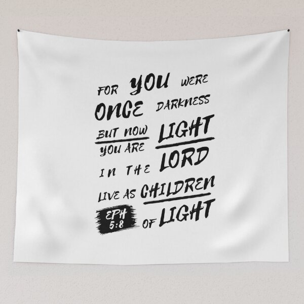 Item preview, Ephesians 5:8 Children of Light Bible Verse Art designed and sold by Clothed in Scripture.