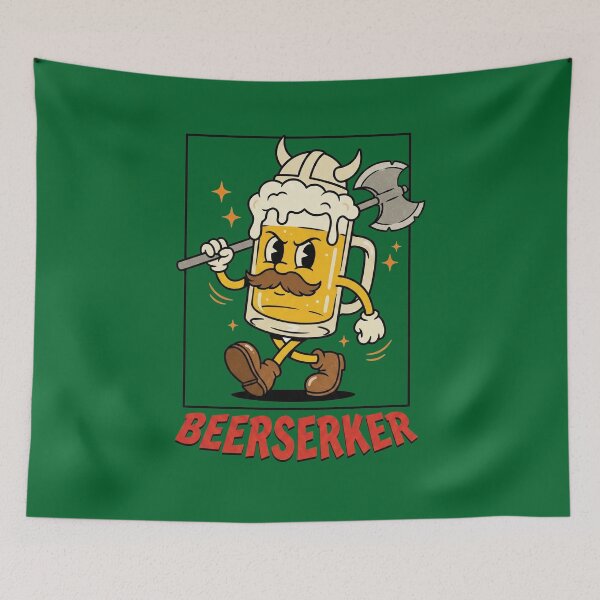 Item preview, Beerserker Funny Viking Drinking Pun designed and sold by AdyKurniawan.