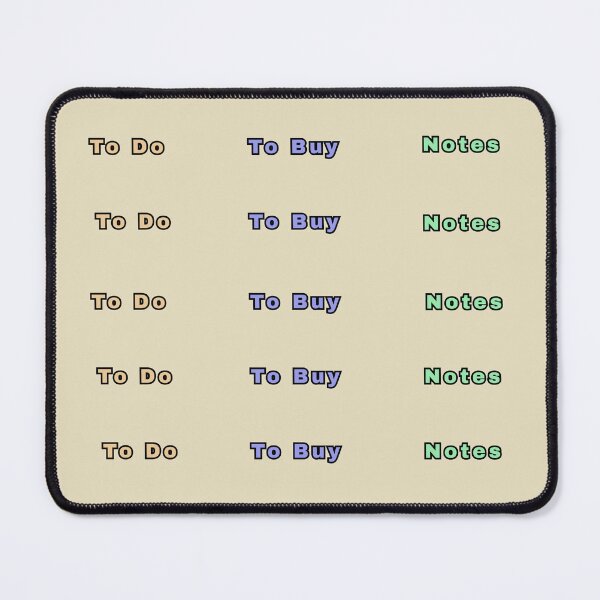 Item preview, To Do To Buy Notes Colorful Texts Stickers Prints Posters Wall Art Magnet Home Coffee Cup Decoration TShirt Stationary Notebook Magnet Hat Kitchen Work School Office Redbubble Shop designed and sold by Saritas Boutique Shop.