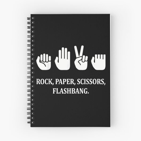 Item preview, Rock Paper Scissors Flashbang Funny Gaming Meme Tactical Combat Sarcastic Humor designed and sold by Suzu Comena.