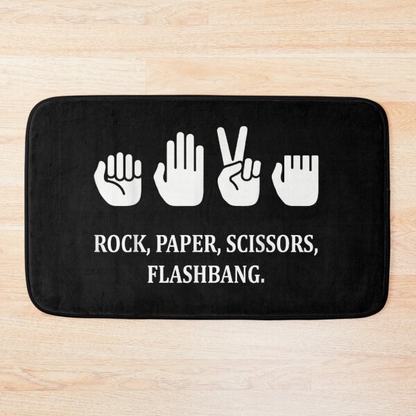 Item preview, Rock Paper Scissors Flashbang Funny Gaming Meme Tactical Combat Sarcastic Humor designed and sold by Suzu Comena.