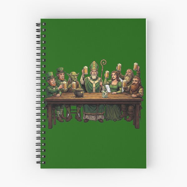 Item preview, Fiesta de bebidas con temática de rol de fantasía del Día de San Patricio designed and sold by AdyKurniawan.