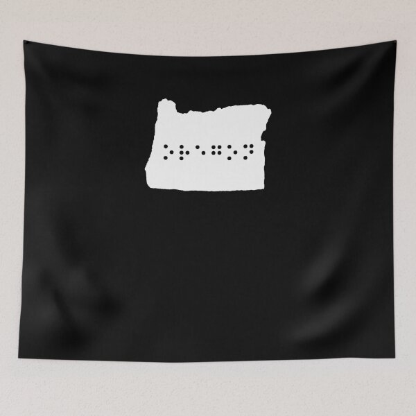 Item preview, OREGON State Shape Braille Shirt designed and sold by brizodesign.