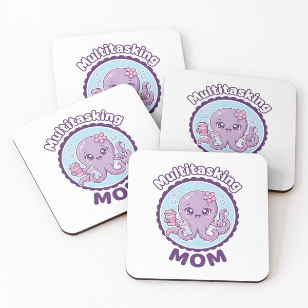 Item preview, Multitasking Mom Cute Octopus designed and sold by AdyKurniawan.