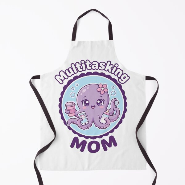 Item preview, Multitasking Mom Cute Octopus designed and sold by AdyKurniawan.