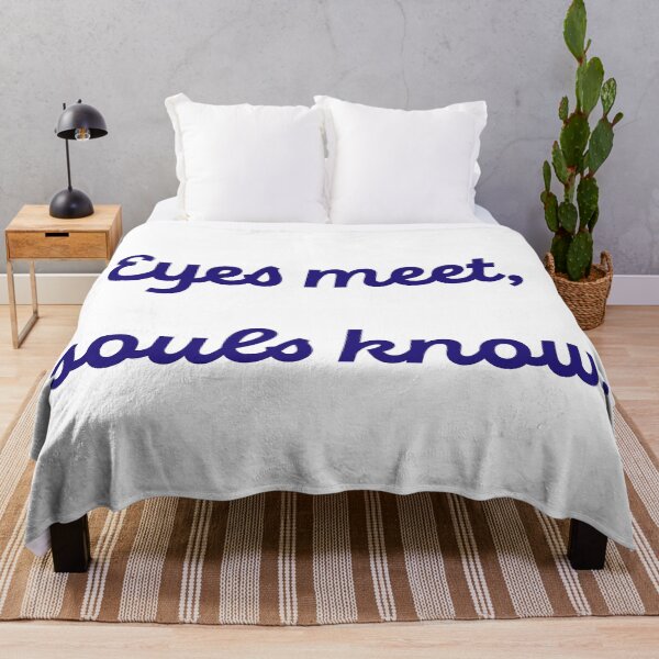 Item preview, Eyes Meet, Souls Know – Romantic Quote Typography designed and sold by BobaBunny76.