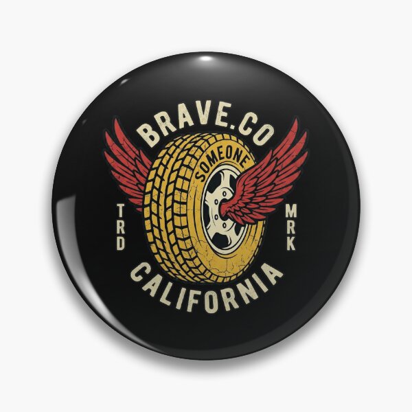 Item preview, Brave California Vintage Winged Wheel designed and sold by AdyKurniawan.