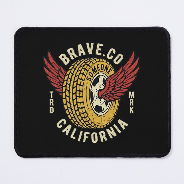 Item preview, Brave California Vintage Winged Wheel designed and sold by AdyKurniawan.