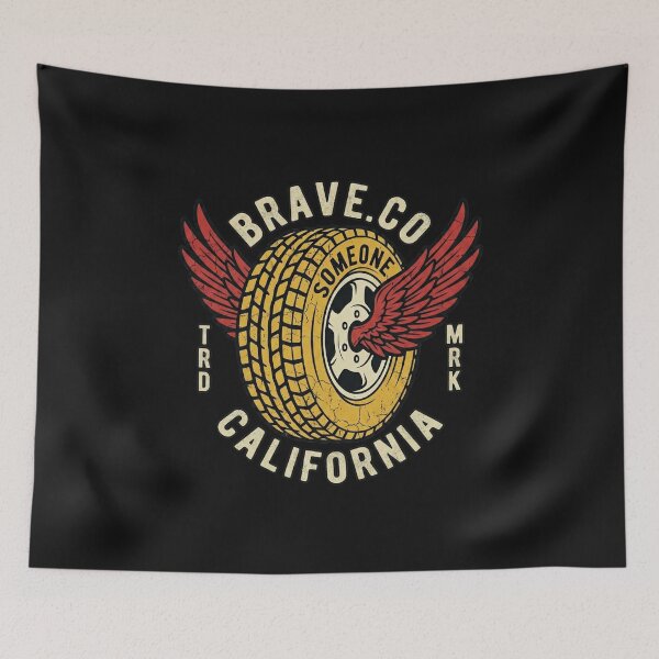 Item preview, Brave California Vintage Winged Wheel designed and sold by AdyKurniawan.