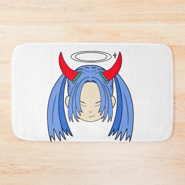 Item preview, Cute Anime Devil Girl with Blue Hair and Halo designed and sold by SulariTDsign.